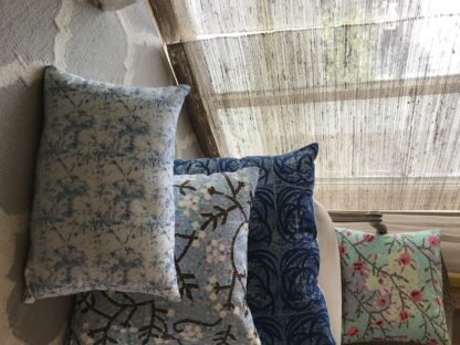 Indigo Block print Euro Sham - Image 4